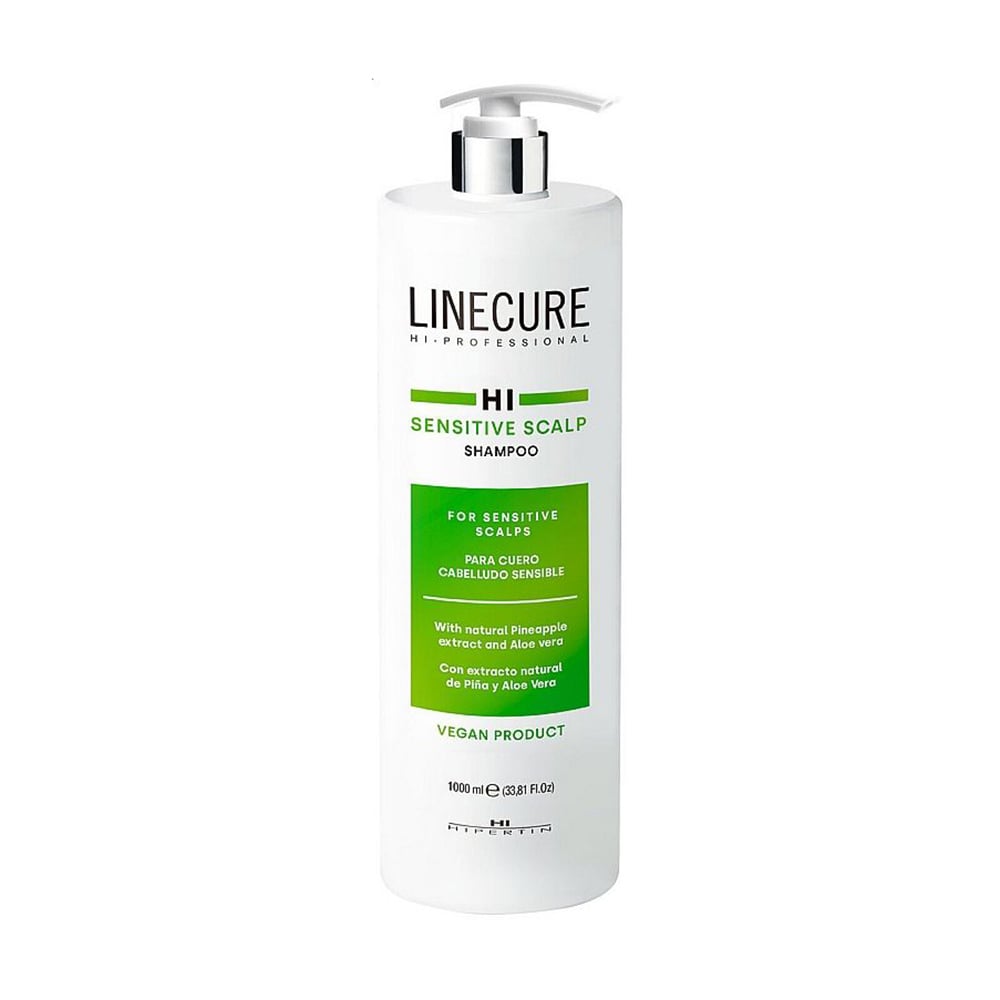 Шампунь Hipertin Linecure Vegan Sensitive Scalp Shampoo для чутливої шкіри голови, 1 л